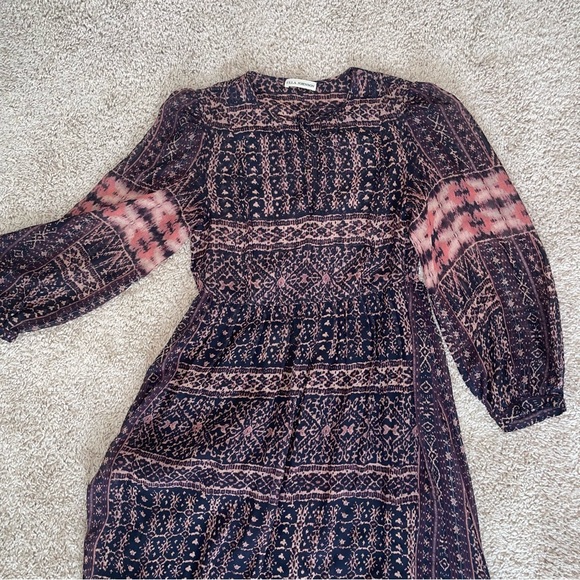 Ulla Johnson Allegra Maxi Dress in Earth Ikat 2 100% Silk Brand New Without Tags - Picture 4 of 16